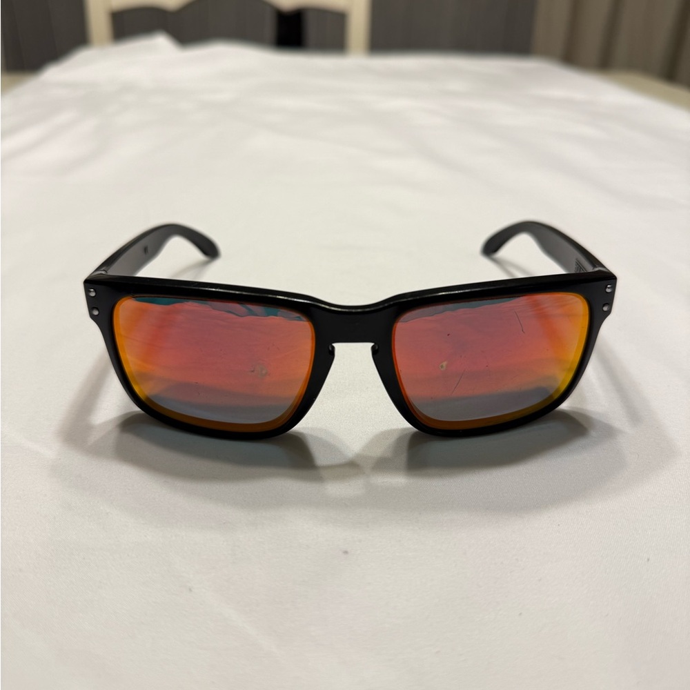 Oakley Holbrook Matte Black Frame with Prizm Ruby Lenses